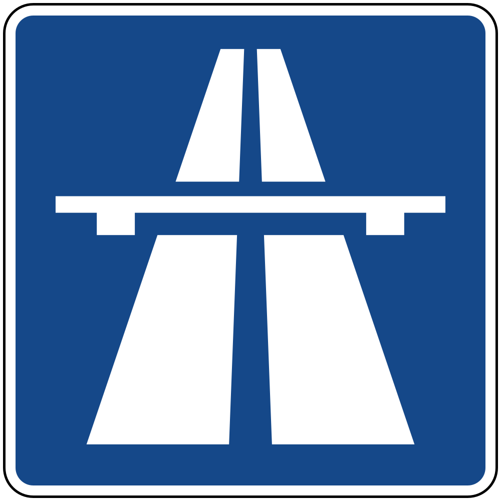 Inicio de una autopista.